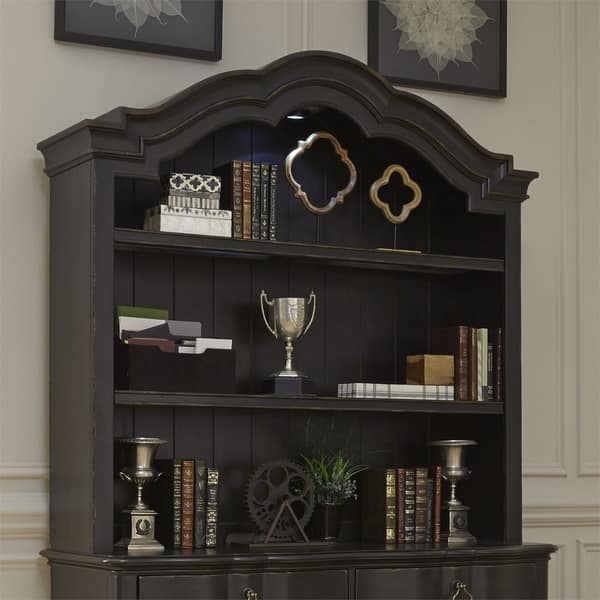 Shop Copper Grove Antibes Wire Brushed Antique Black Credenza And