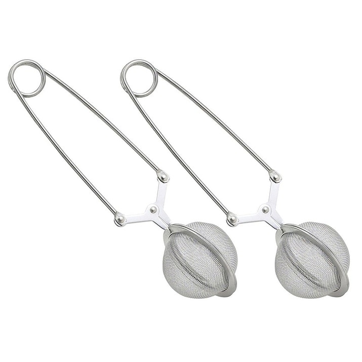 Practical Handle Stainless Steel Mesh Tea Ball Tea Leaf Infuser Tea Strainer