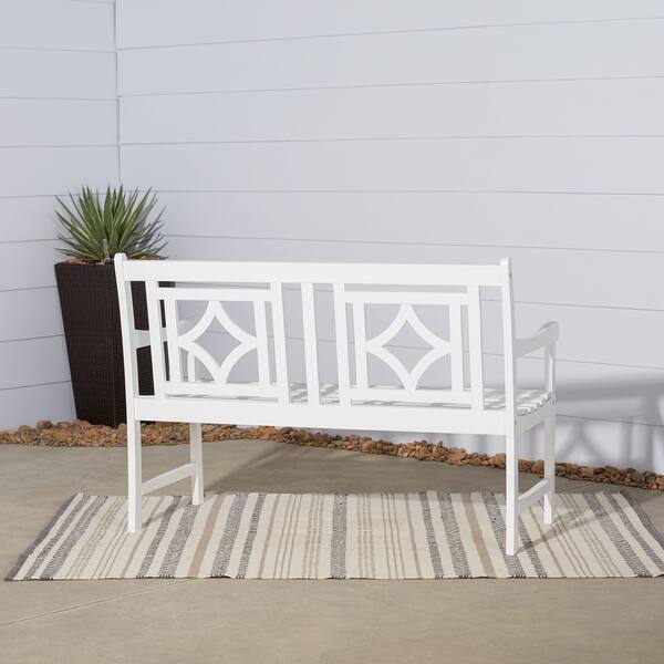 Shop Black Friday Deals On Hydaburg Outdoor Patio Diamond 4 Foot Eucalyptus Hardwood Bench By Havenside Home Overstock 25745560