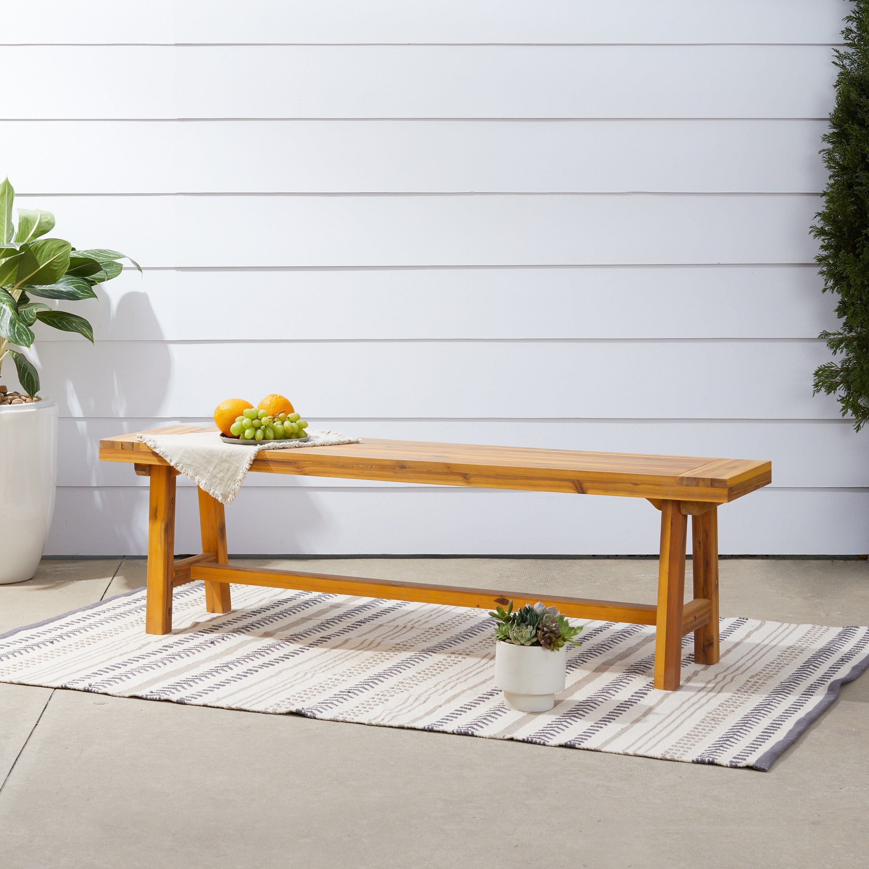 Shop Miami Outdoor Patio Dining Picnic Bench On Sale Free