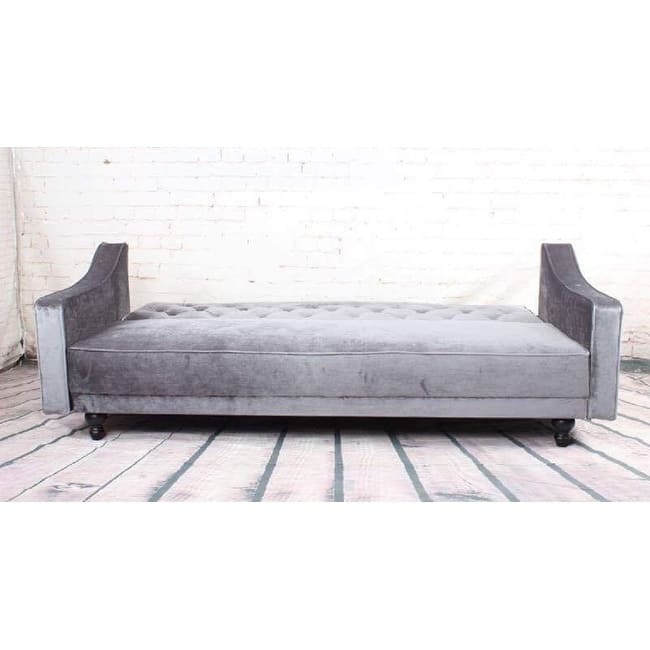 Copper Grove Garde Convertible Sleeper Velvet Sofa (Green, Grey, Brown)