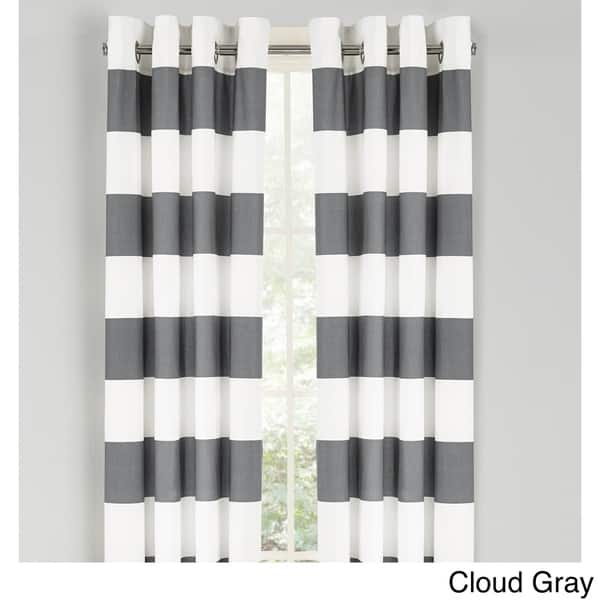 Navy 84 x 52 Rivet Modern Casual Curtain 