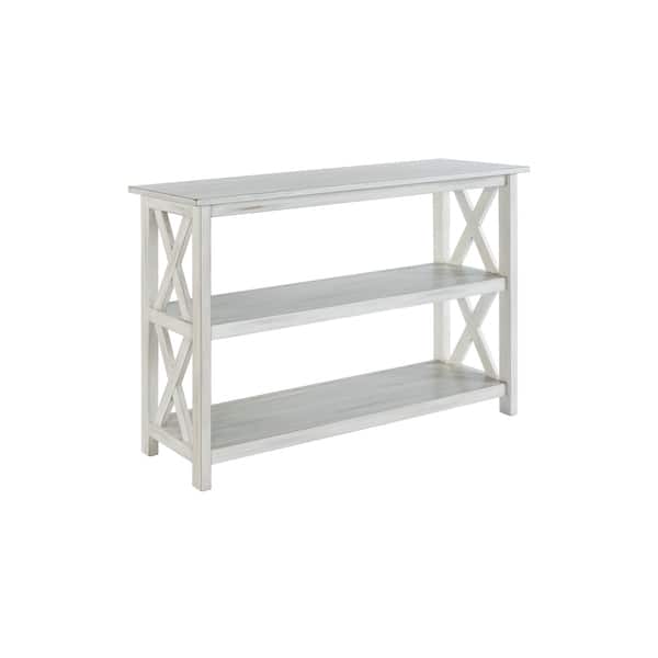 Shop Jamestown Distressed White Wood Entryway Table On Sale