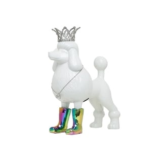 Interior Illusions Plus ii0098 Decorative Poodle with Crown Bank 