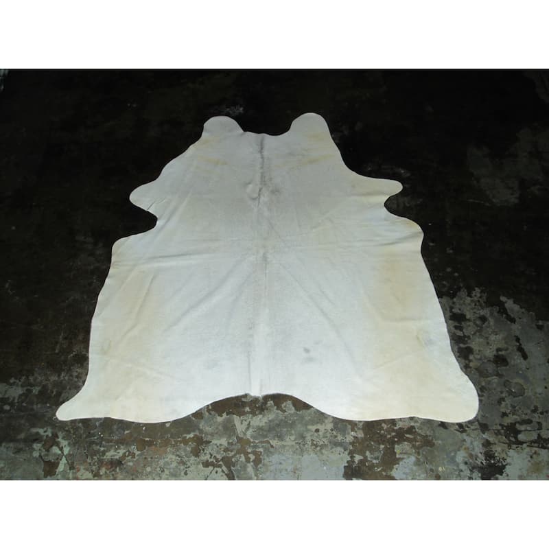 White Cowhide - 75" x 83"/6.25 feet x 6.92 feet - 75" x 83"/6.25 feet x 6.92 feet