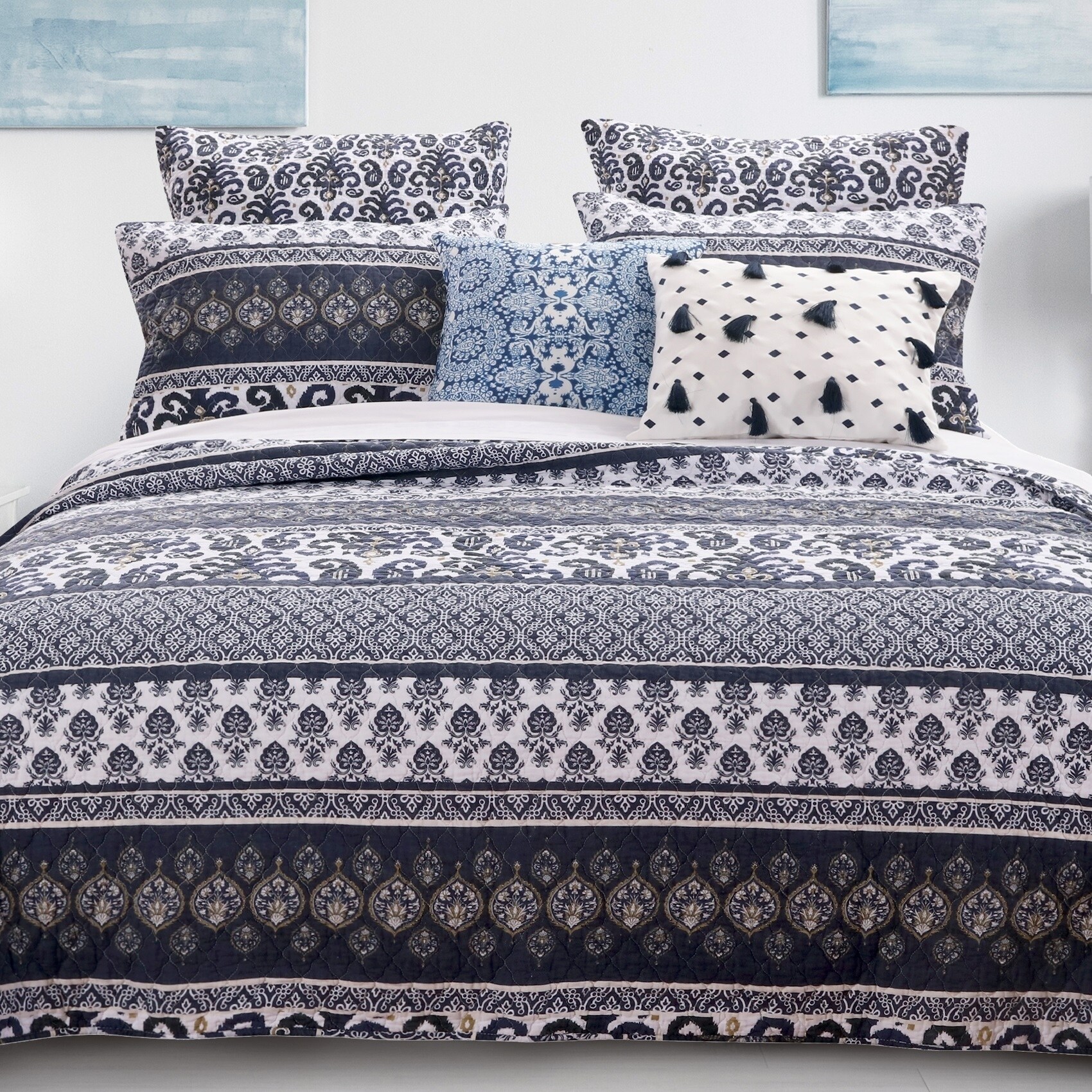 Indigo Dive Boho Pillows - Area Collections