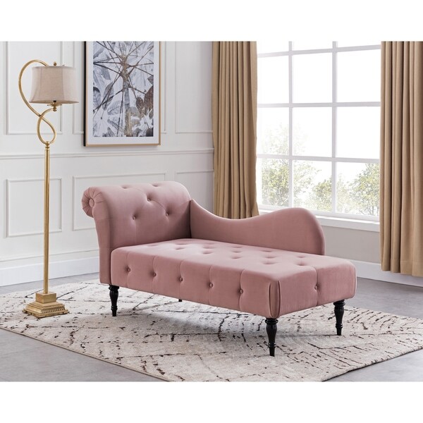 Shop Napa Morganite Diamond Tufted Chaise Lounge Free