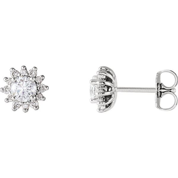 1 2 Ctw Diamond Stud Earrings White Free Shipping Today 1 2 Ctw Diamond Stud Earrings White