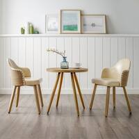 Carson Carrington Ylivieska Mid-Century Bamboo 3-piece Dining Set