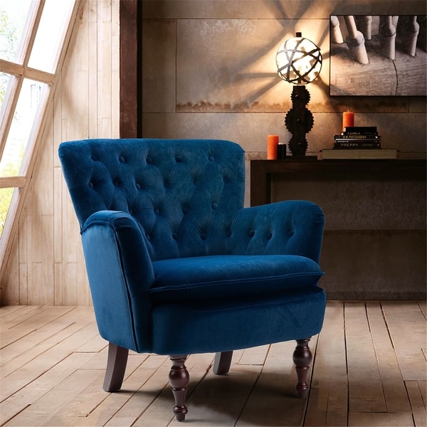 small tufted chair