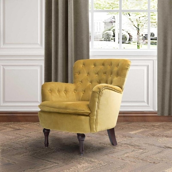 small upholstered armchair