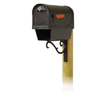 Special Lite Products Floral Curbside Mailbox with Newspaper Tube and ...