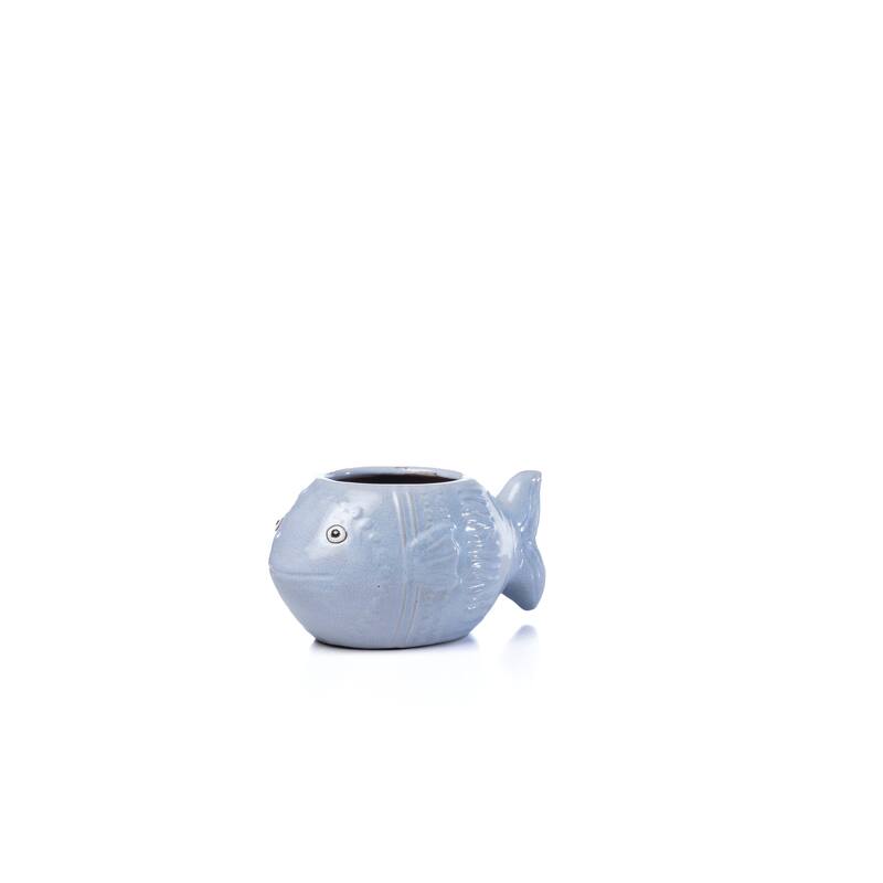 Ceramic Placid Fish - Ceramic - Blue