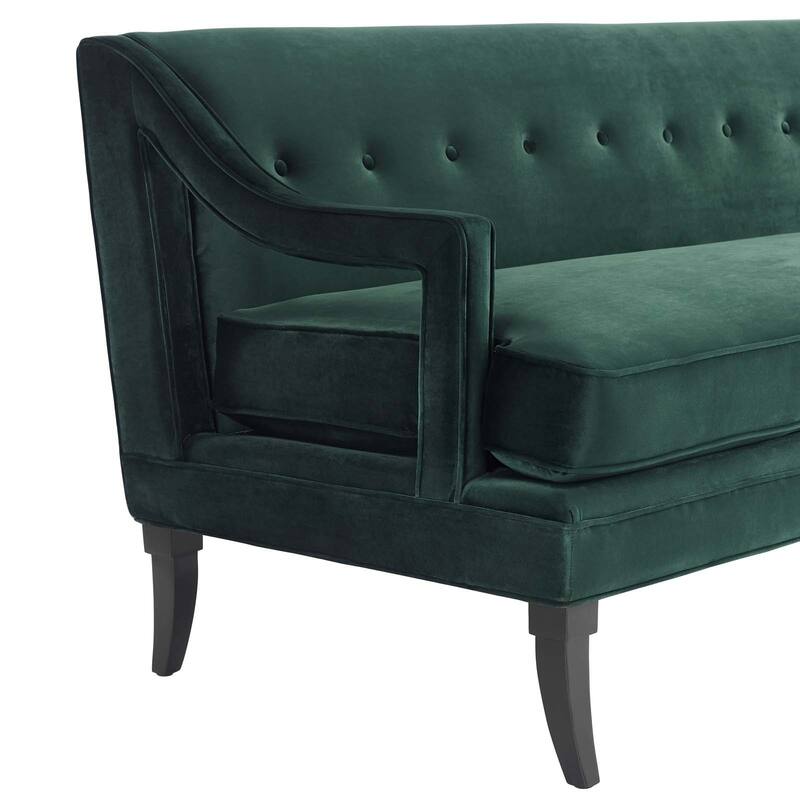 Copper Grove Donji Button-tufted Upholstered Velvet Sofa - n/a
