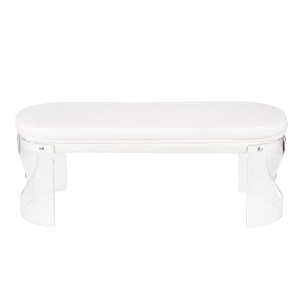 Clear Peekaboo Acrylic Bench