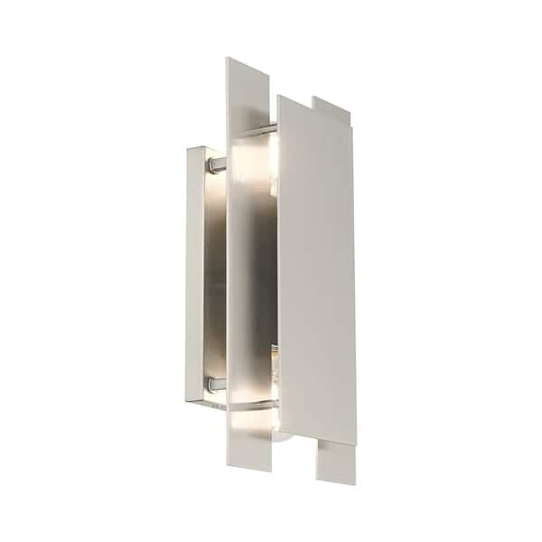 Livex Lighting Varick 2 Light Ada Wall Sconce 8 W X Livex Lighting Varick 2 Light Ada Wall Sconce 8 W X