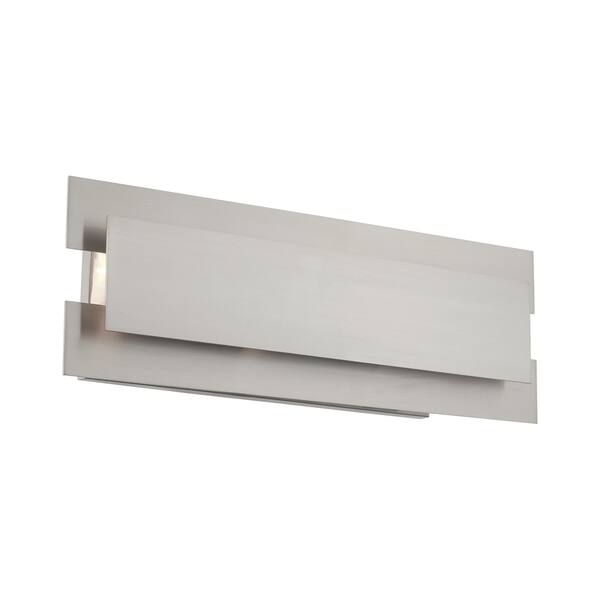 Shop For Livex Lighting Varick 3 Light Brushed Nickel Bath Vanity 8 W X 23 75 H X 5 75 D Get Free Delivery On Everything At Overstock Your Online Kitchen Bath Lighting Store Get 5 In Rewards With Club O