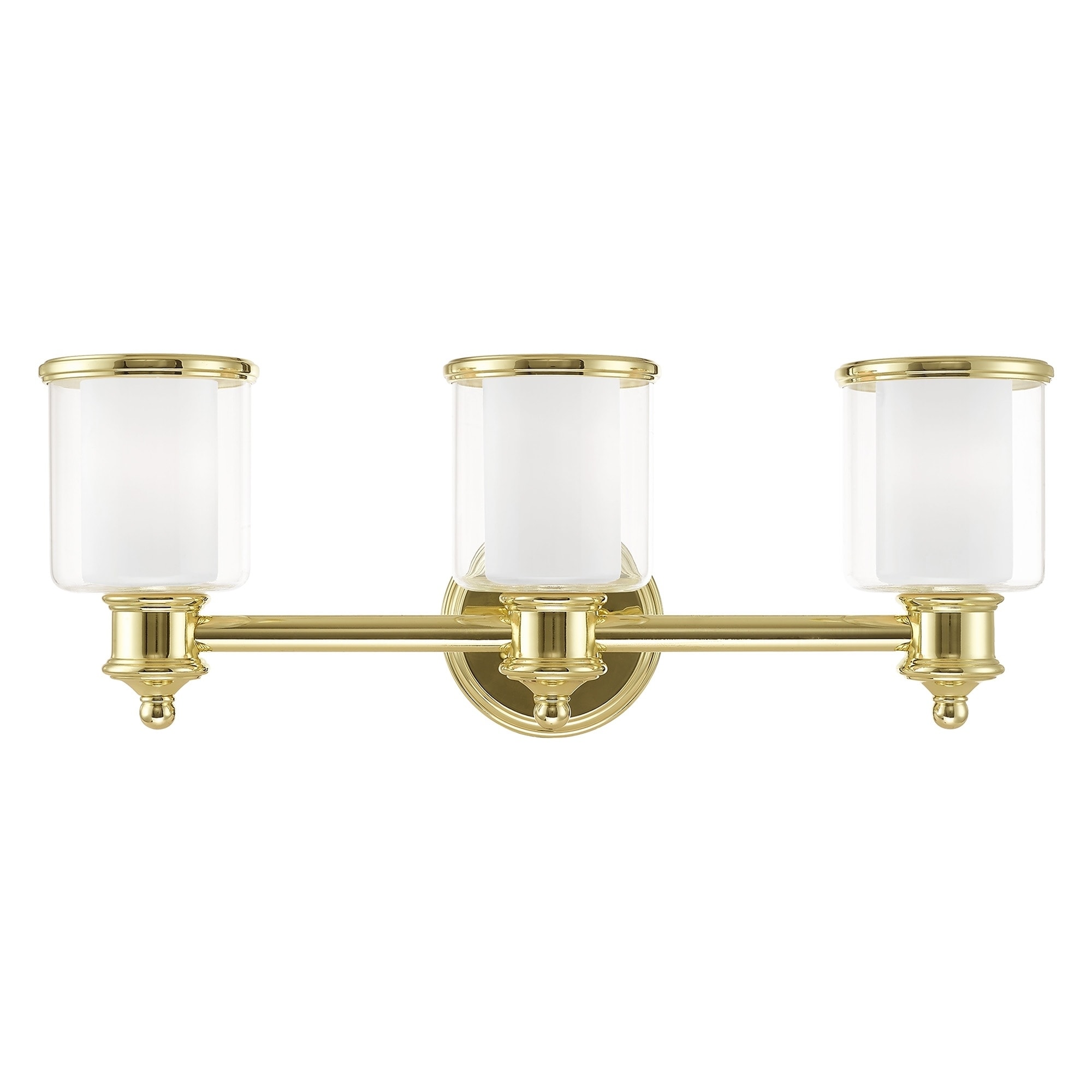 Livex Lighting Middlebush 3 Light Polished Brass Bath Vanity 235w X 9h X 65d Overstock 25759479