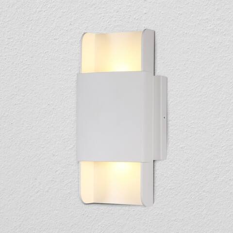 VONN Lighting Atlas 5" Integrated LED Wall Sconce Lighting Fixture in White