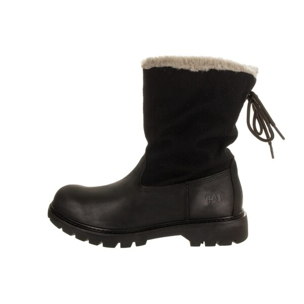 caterpillar fur boots