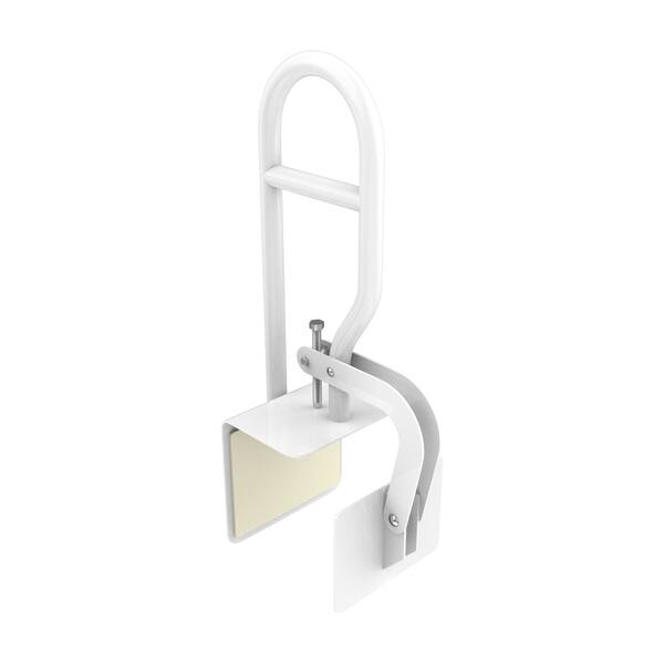 Bluestone Bathtub Safety Bar Mobility and Support Assistance with  Adjustable Clamp and Rubber Grip White