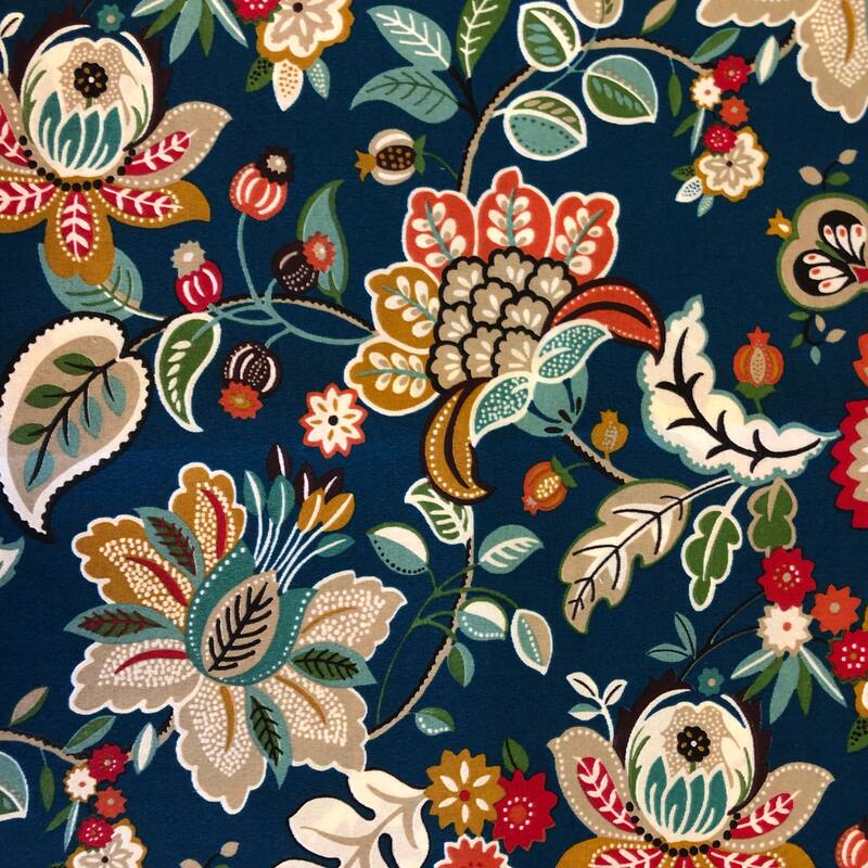 52-inch Indoor/Outdoor Papasan Cushion (Cushion Only) - telfair peacock