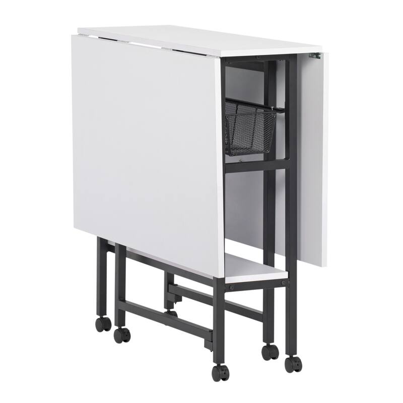 Sew Ready Standing Height Craft/Cutting Table with Baskets (36" H)