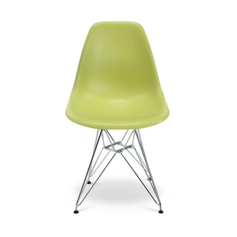 HCD Eiffel Chrome Chair Kids, Apple Green