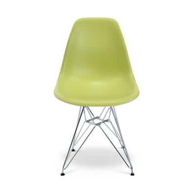 HCD Eiffel Chrome Chair Kids, Apple Green