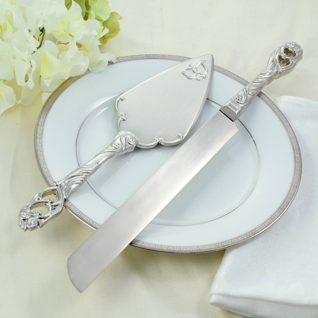 Satin Finish Cake Knife & Serving Set