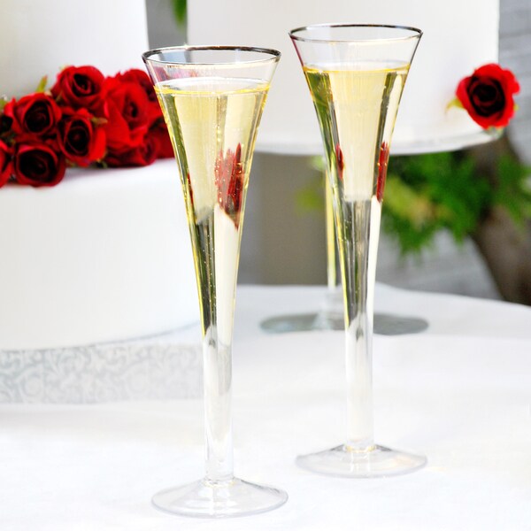 trumpet champagne flutes