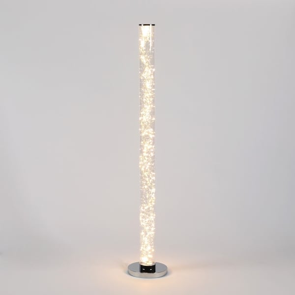 Exposed Rope LED Minari Clear Column Floor Lamp (13-Inch) | Nautical, Modern & Energy Efficient