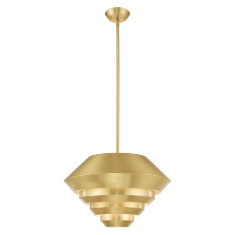Livex Lighting Amsterdam 1-Light Mini Pendant - 18"Dia. x 20.5"-50.5"Adj. H - 18"Dia. x 20.5"-50.5"Adj. H