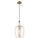 preview thumbnail 4 of 15, Livex Lighting Art Glass 1-light Carafe Mini Pendant - 9.25"Dia. x 18.5"-90"Adj. H