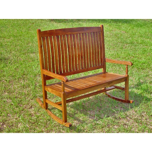 Shop International Caravan Highland Double Porch Rocker On Sale