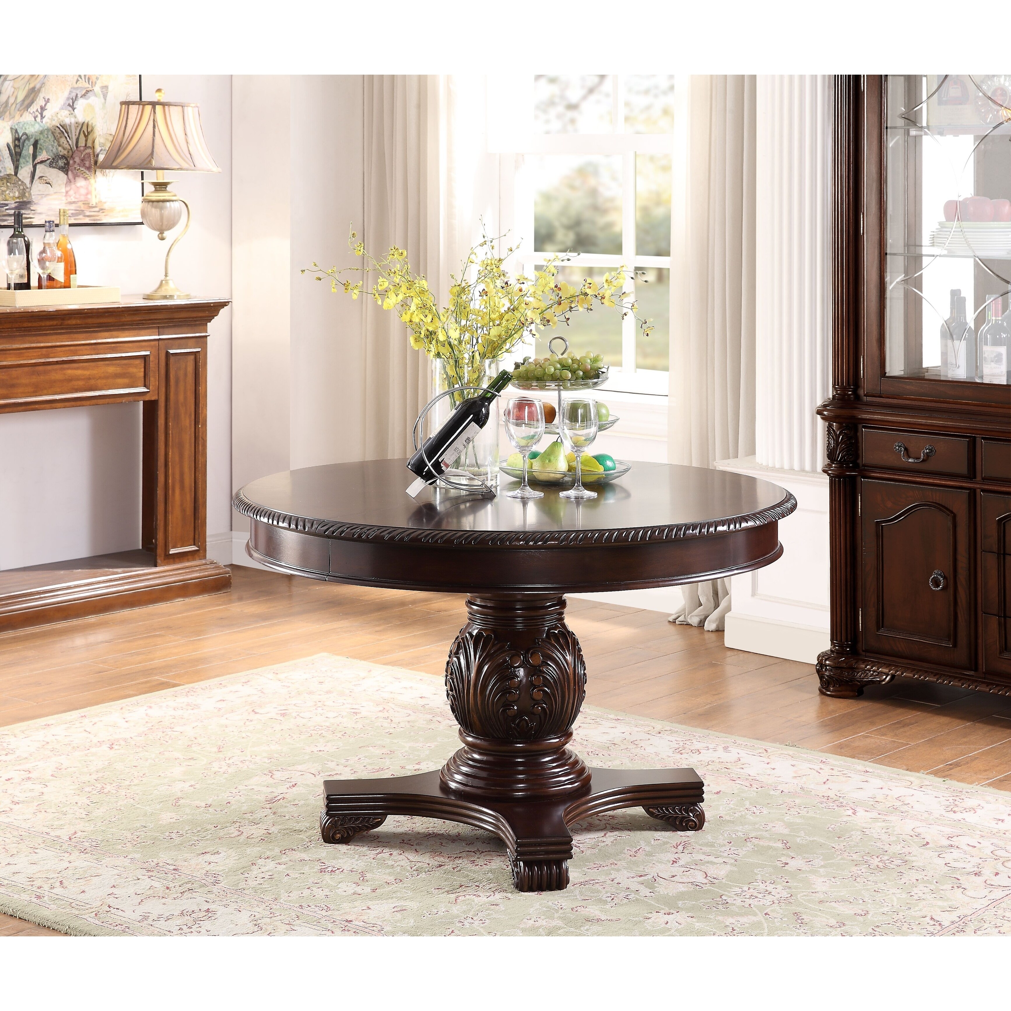 Acme Chateau De Ville Dining Table Espresso Overstock