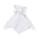 preview thumbnail 1 of 2, Cable Knit Elephant Security Blanket White