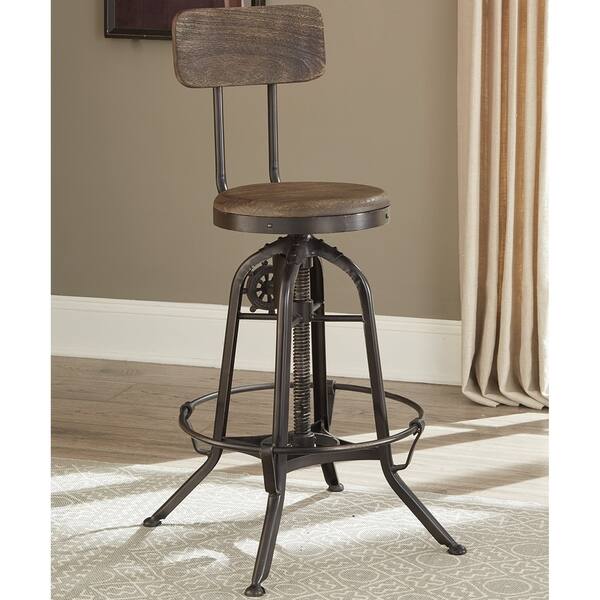 Cast Iron Vintage Milling Machine Design Adjustable Dining Stool Bed