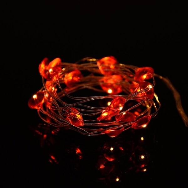 heart string lights battery operated