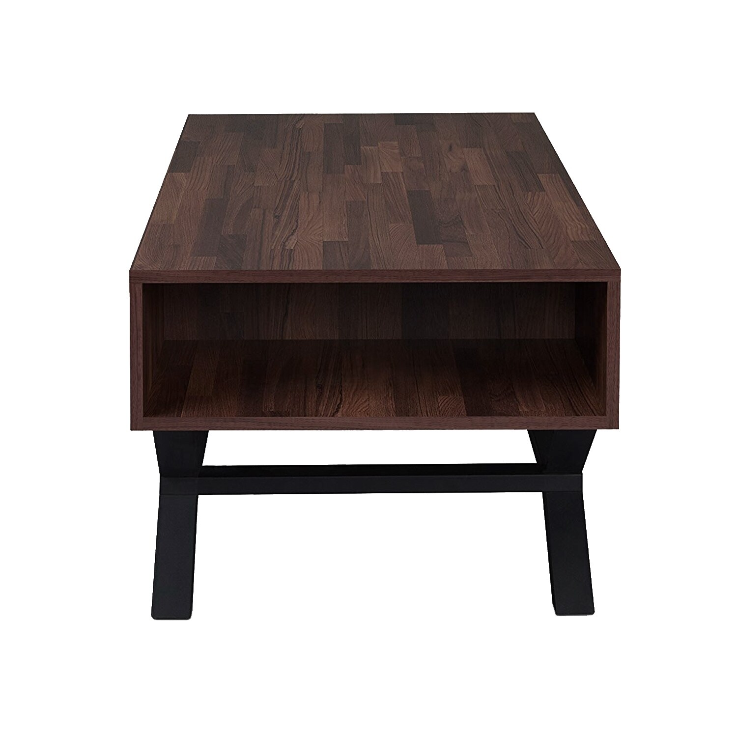 Shop Contemporary Rectangular Wooden Coffee Table With Storage