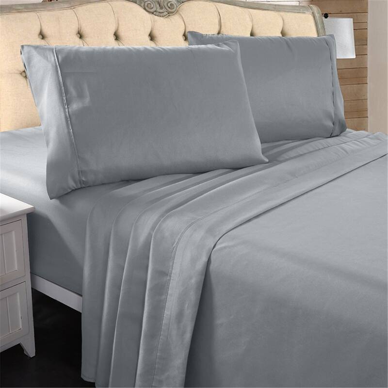 Premium 4 Piece Soft Brushed Microfiber Bed Sheet Set Bed Bath