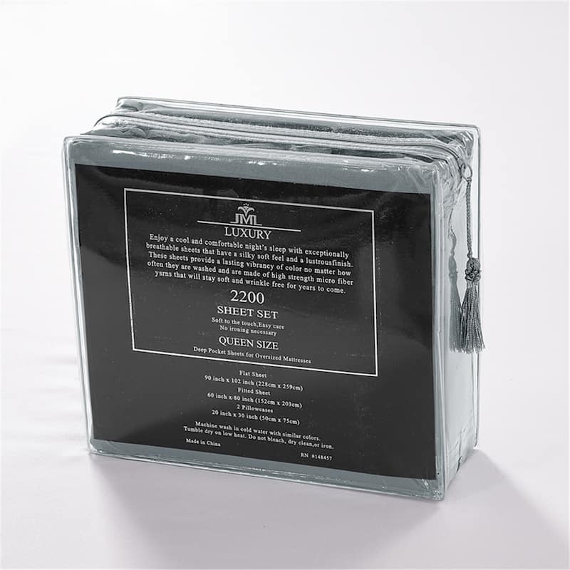 Premium 4 Piece Soft Brushed Microfiber Bed Sheet Set