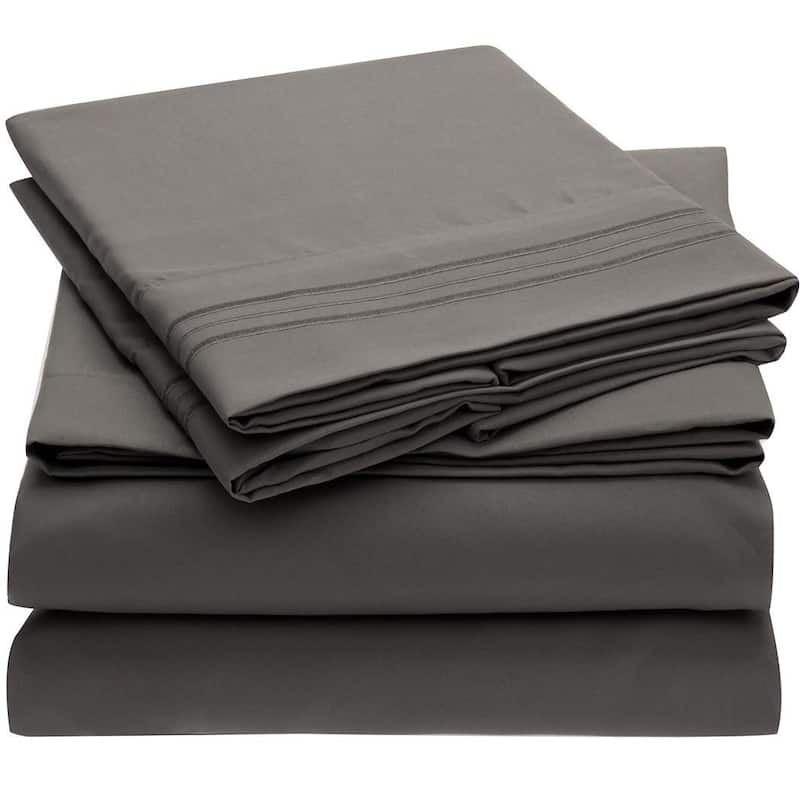 Premium 4 Piece Soft Brushed Microfiber Bed Sheet Set