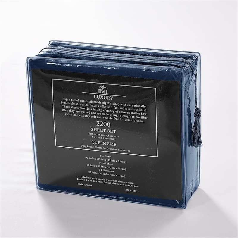 Premium 4 Piece Soft Brushed Microfiber Bed Sheet Set