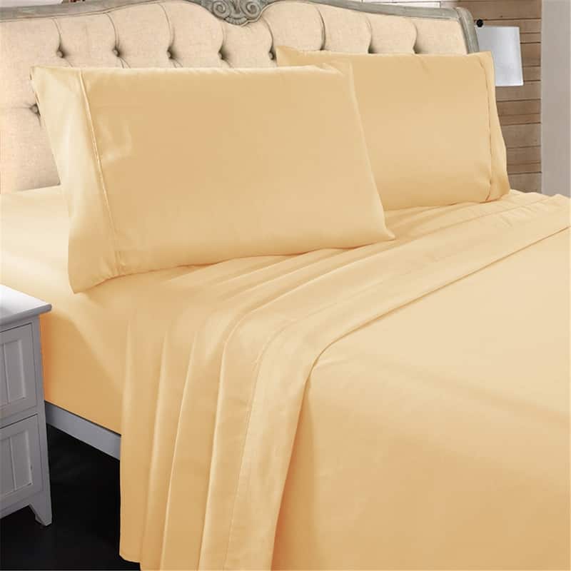 Premium 4 Piece Soft Brushed Microfiber Bed Sheet Set