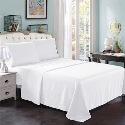 Premium 4 Piece Soft Brushed Microfiber Bed Sheet Set