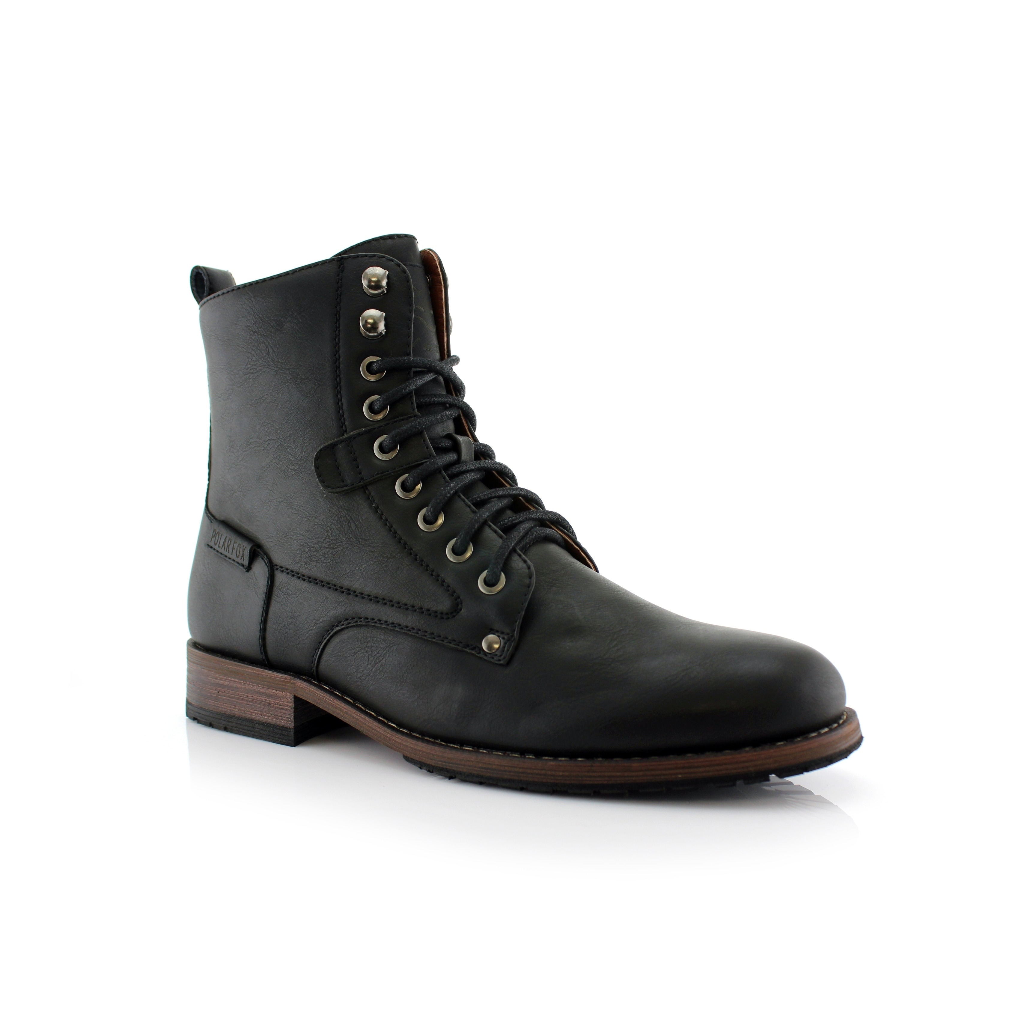 Polar Fox Curry MPX808580 Men's Black Combat Boots For Work or