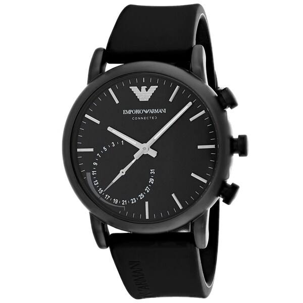 Armani Men's Connected Black Dial Watch 