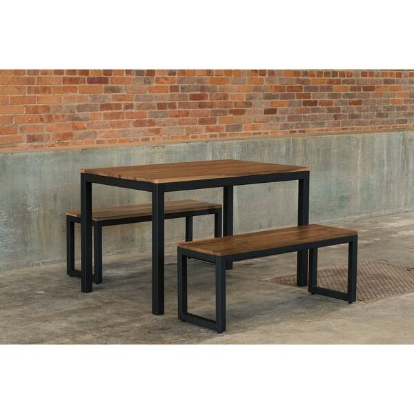 Shop Elan Furniture Loft 3 Piece Bench Dining Set Overstock