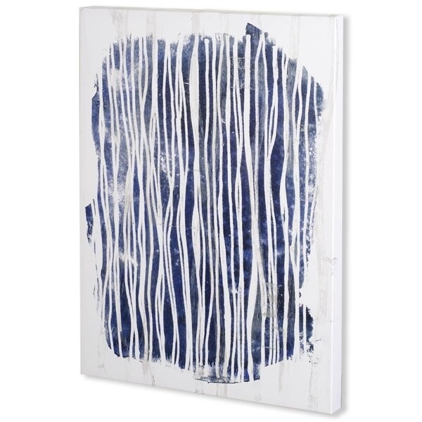 Mercana Indigo Batik Vignette III (44 x 55) Made to Order Canvas Art